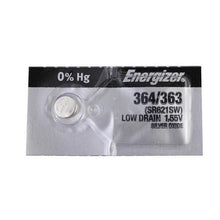 Energizer 364/363 Silver Oxide Coin Cell Batteries 1.55V SR621SW - Watchbatteries