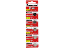 Panasonic CR1220 35mAh 3V Lithium (LiMnO2) Coin Cell Battery - Watchbatteries