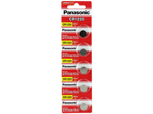 Panasonic CR1220 35mAh 3V Lithium (LiMnO2) Coin Cell Battery - Watchbatteries