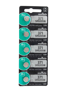 Murata (Replaces Sony) 371 SR920SW 44mAh 1.55V Silver Oxide Watch Battery