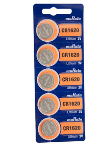 Murata (Replaces Sony) CR1620 75mAh 3V Lithium (LiMnO2) Coin Cell Watch Battery