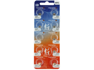 Renata 317 10.5mAh 1.55V Silver Oxide Coin Cell Battery