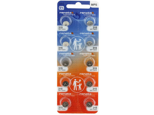 Renata 315 19mAh 1.55V Silver Oxide Coin Cell Battery