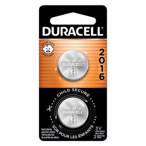 Duracell CR2016 (2) PACK Lithium Coin 2016 3 V 0.09 Ah DL2016B2PK