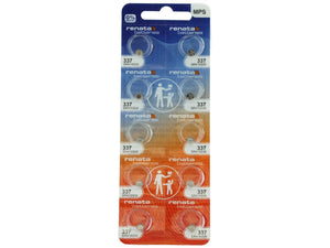 Renata 337 8mAh 1.55V Silver Oxide Coin Cell Battery