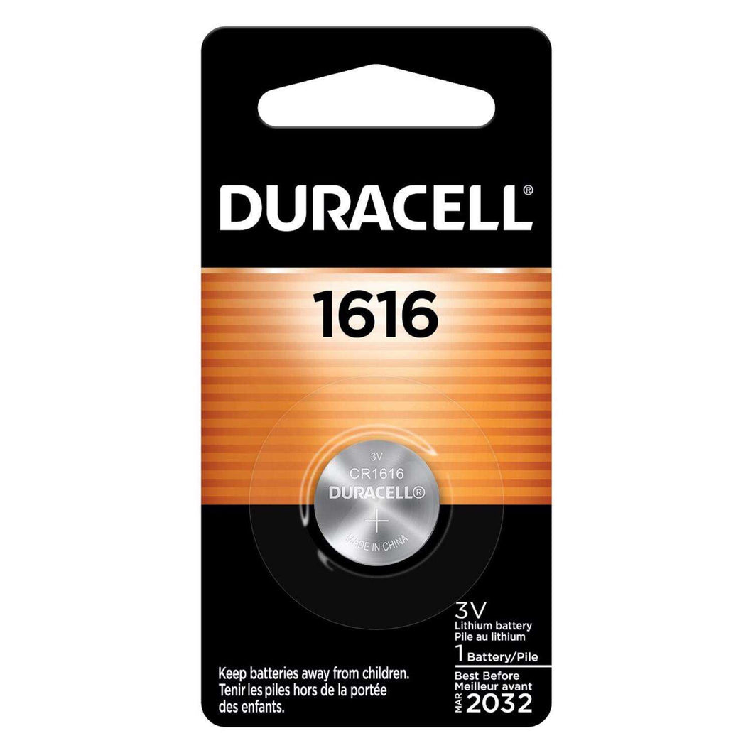 Duracell CR1616 Battery Lithium Coin, DL1616BPK