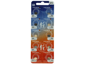 Renata 364 20mAh 1.55V Silver Oxide Coin Cell Battery