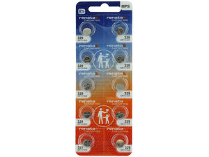 Renata 329 37mAh 1.55V Silver Oxide Coin Cell Battery
