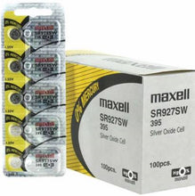 Maxell 395 SR927SW 60mAh 1.55V Silver Oxide Button Cell Battery