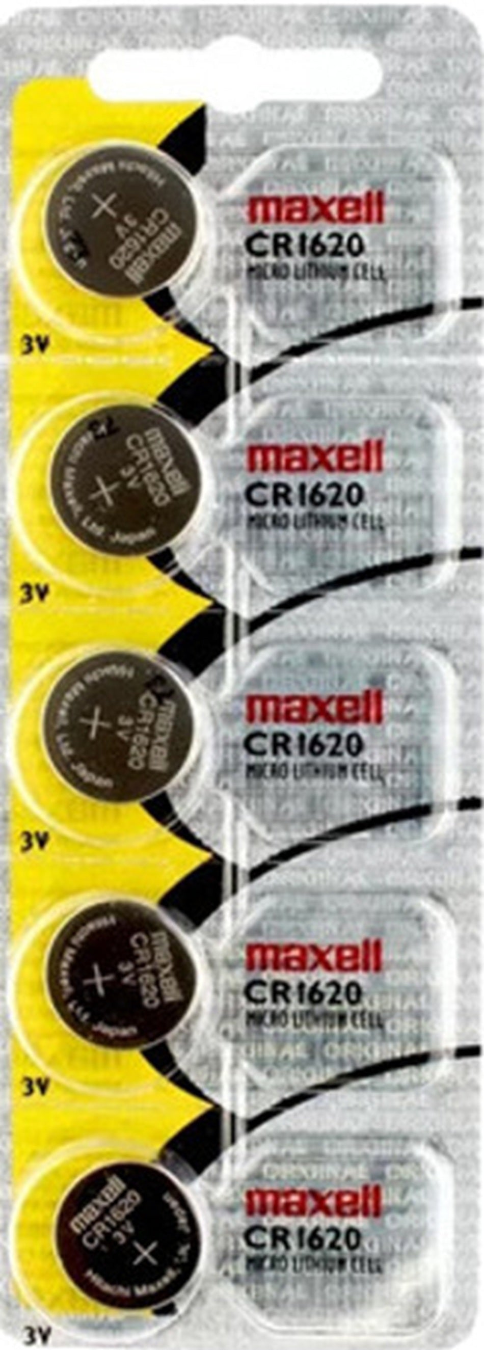 Maxell CR1620 68mAh 3V Lithium (LiMNO2) Coin Cell Battery