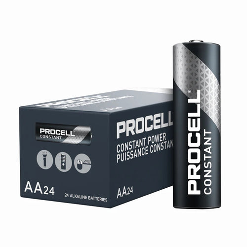 Box of 24 Procell by Duracell AA Constant Low Drain Batteries