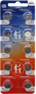 Renata 371 35mAh 1.55V Silver Oxide Coin Cell Battery