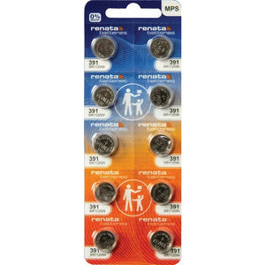 Renata 391 50mAh 1.55V Silver Oxide Coin Cell Battery
