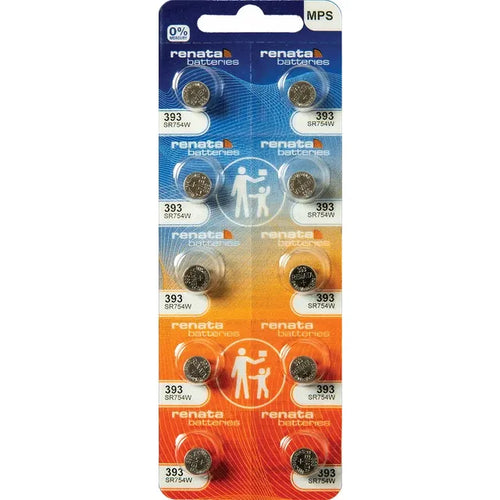 Renata 393 80mAh 1.55V Silver Oxide Coin Cell Battery