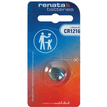 Renata CR1216 25mAh 3V Lithium Primary (LiMNO2) Coin Cell Battery