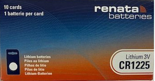 Renata CR1225 48mAh 3V Lithium Primary (LiMNO2) Coin Cell Battery