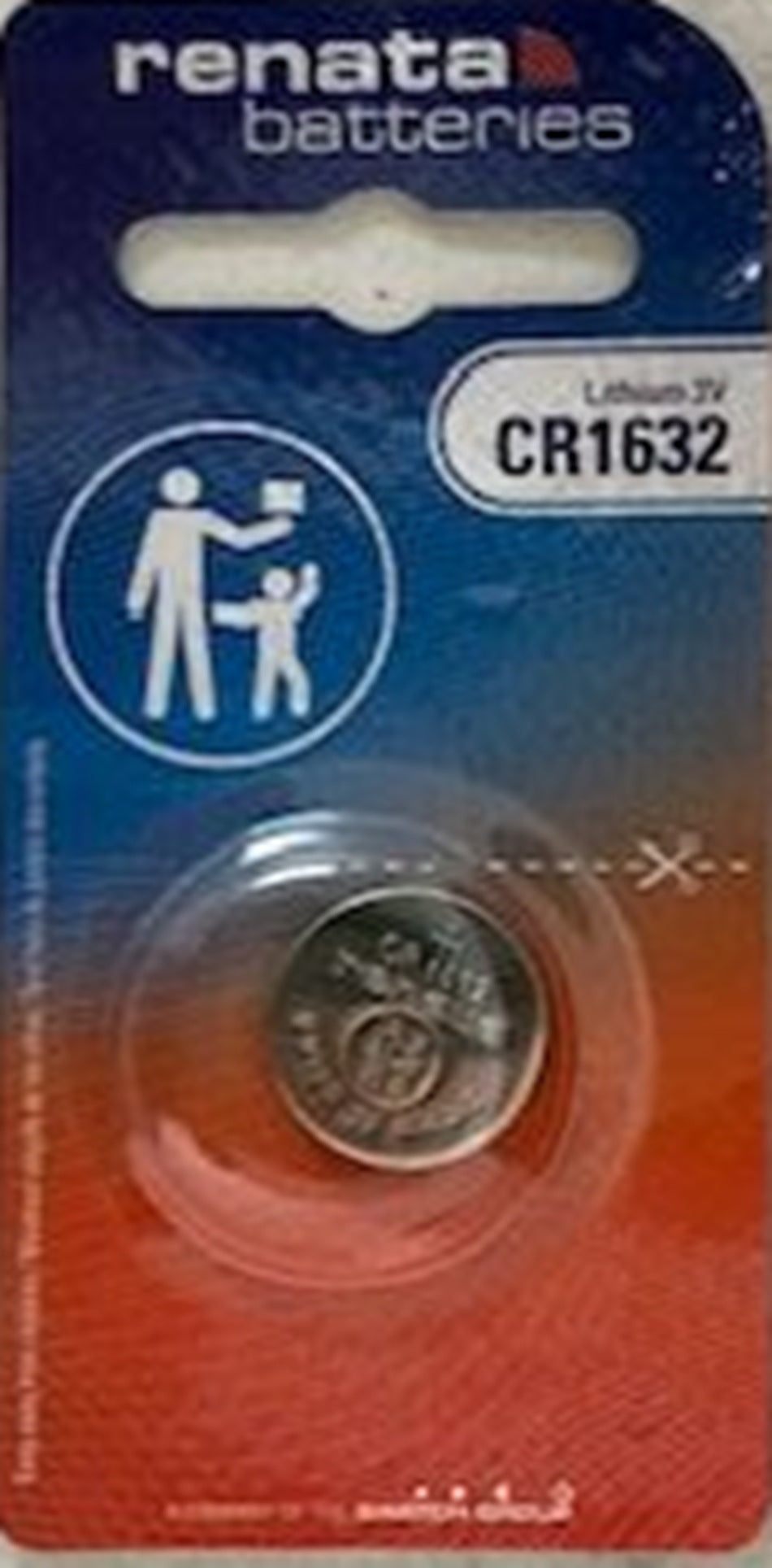 Renata CR1632-CU 125mAh 3V Lithium Primary (LiMNO2) Coin Cell Battery