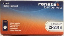 Renata CR2016TS 90mAh 3V Lithium Primary (LiMNO2) Coin Cell Battery