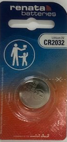Renata CR2032-CU 225mAh 3V Lithium Primary (LiMNO2) Coin Cell Battery
