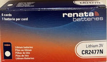 Renata CR2477-SC 950mAh 3V Lithium Primary (LiMNO2) Coin Cell Battery