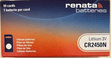 Renata CR2450N-CU 540mAh 3V Lithium Primary (LiMNO2) Coin Cell Battery