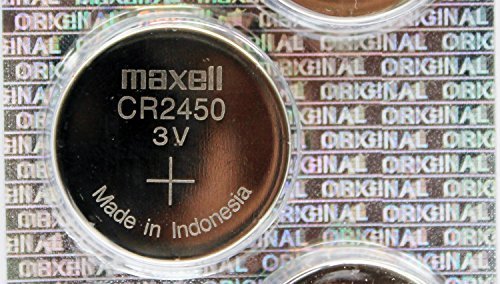 Maxell CR2450 620mAh 3V Lithium Primary (LiMNO2) Coin Cell Battery - Watchbatteries