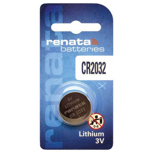 Renata CR2032-CU 225mAh 3V Lithium Primary (LiMNO2) Coin Cell Battery - Watchbatteries