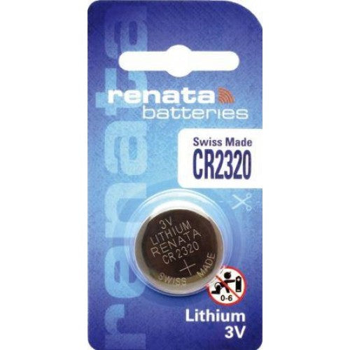 Renata CR2320-CU 150mAh 3V Lithium Primary (LiMNO2) Coin Cell Battery - Watchbatteries