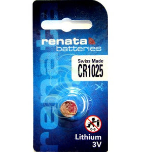 Renata CR1025-CU 115mAh 3V Lithium Primary (LiMNO2) Coin Cell Battery - Watchbatteries