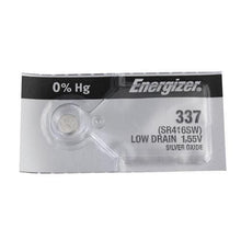 Energizer 337TZ Silver Oxide Coin Cell Batteries 1.55V - Watchbatteries