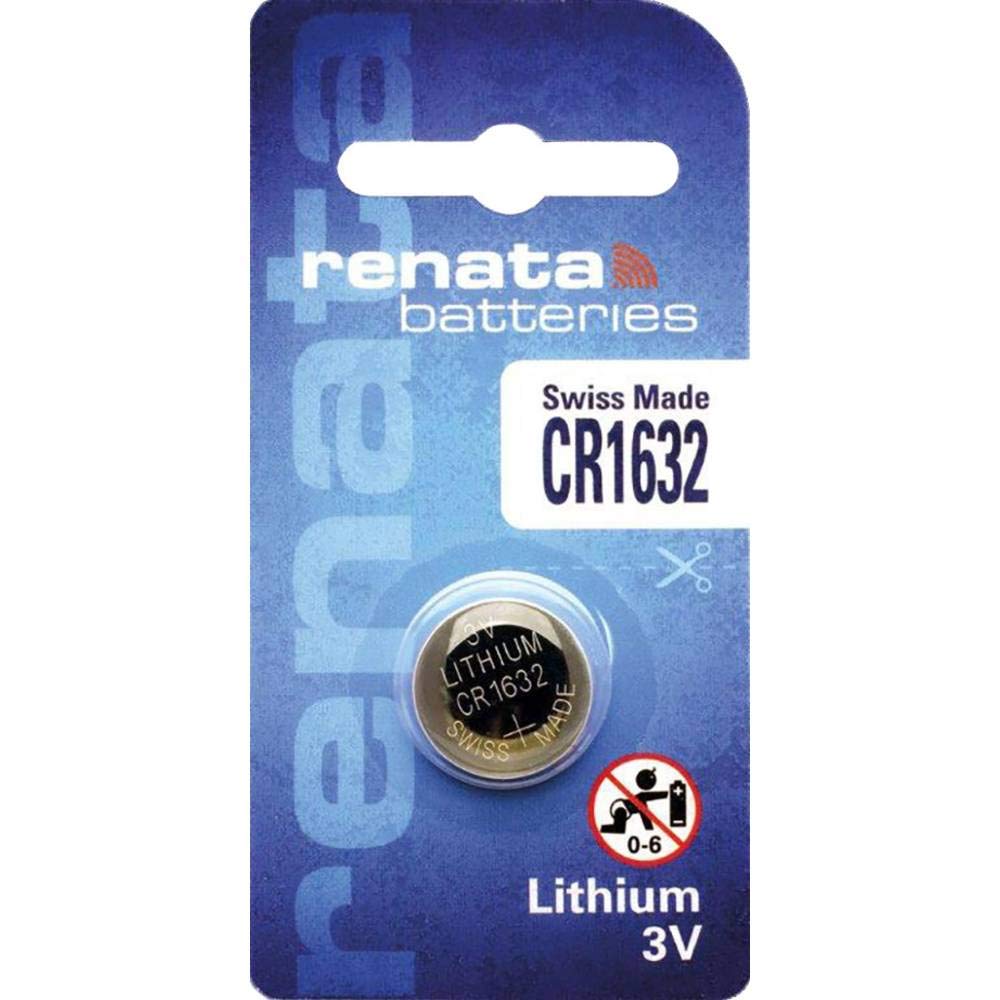 Renata CR1632-CU 125mAh 3V Lithium Primary (LiMNO2) Coin Cell Battery - Watchbatteries