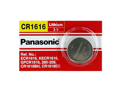 Panasonic CR1616 55mAh 3V Lithium (LiMnO2) Coin Cell Battery - Watchbatteries
