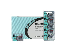 Maxell 376 SR626W 28mAh 1.55V Silver Oxide Button Cell Battery - Watchbatteries