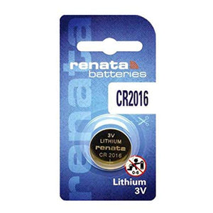 Renata CR2016-CU 90mAh 3V Lithium Primary (LiMNO2) Coin Cell Battery - Watchbatteries
