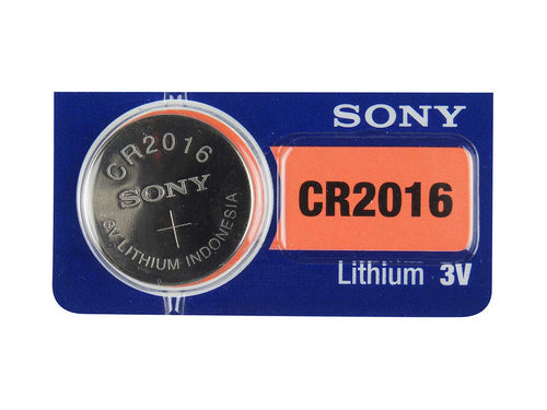 Sony CR2016 90mAh 3V Lithium (LiMNO2) Coin Cell Battery - Watchbatteries