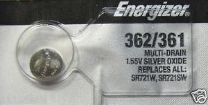Energizer 362-361TZ Silver Oxide Coin Cell Batteries 1.55V - Watchbatteries
