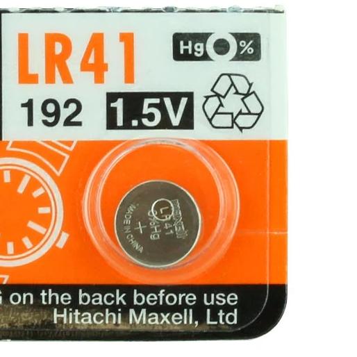 Maxell LR41 1.5V Alkaline (AG3 392 192) Coin Cell Battery - Watchbatteries