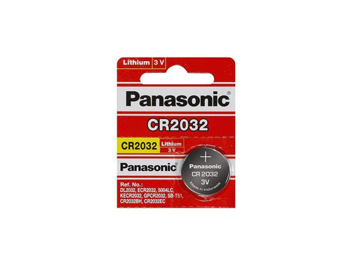 Panasonic CR2032 220mAh 3V Lithium (LiMnO2) Battery - Watchbatteries