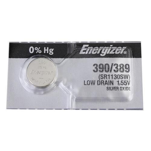 Energizer 390/389 SR1130SW Silver Oxide Coin Cell Batteries - Watchbatteries
