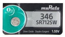 Murata (Replaces Sony) 346 SR712SW 9.5mAh 1.55V Silver Oxide Watch Battery