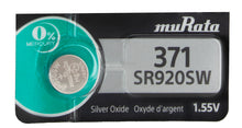 Murata (Replaces Sony) 371 SR920SW 44mAh 1.55V Silver Oxide Watch Battery
