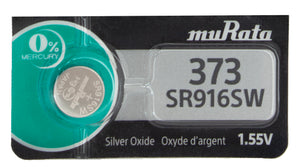 Murata (Replaces Sony) 373 SR916SW 30mAh 1.55V Silver Oxide Watch Battery