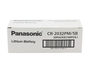 Panasonic CR2032 220mAh 3V Lithium (LiMnO2) Battery - Watchbatteries