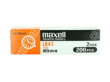 Maxell LR41 1.5V Alkaline (AG3 392 192) Coin Cell Battery - Watchbatteries
