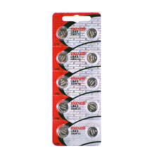 Maxell LR43 186 1.5V Alkaline Button Battery - Watchbatteries