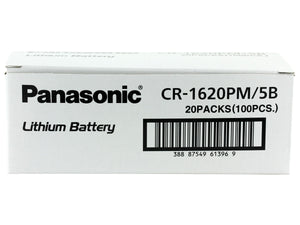 Panasonic CR1620 75mAh 3V Lithium (LiMnO2) Coin Cell Battery - Watchbatteries