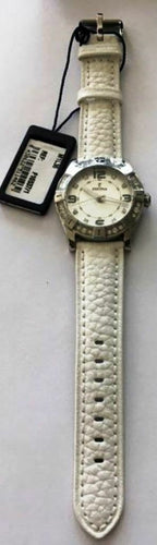 Festina Womens Boyfriend Collection Crystal-Set White Band F16537/1 Watch NO BOX