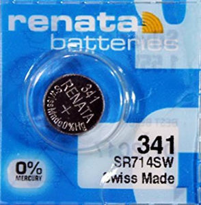 Renata 341 15mAh 1.55V Silver Oxide Coin Cell Battery - Watchbatteries
