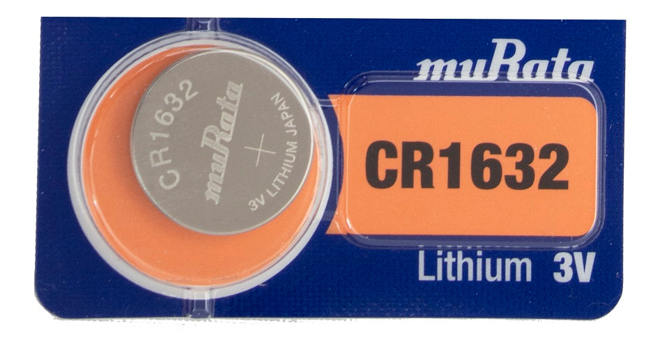 Murata (Replaces Sony) CR1632 140mAh 3V Lithium (LiMnO2) Coin Cell Watch Battery