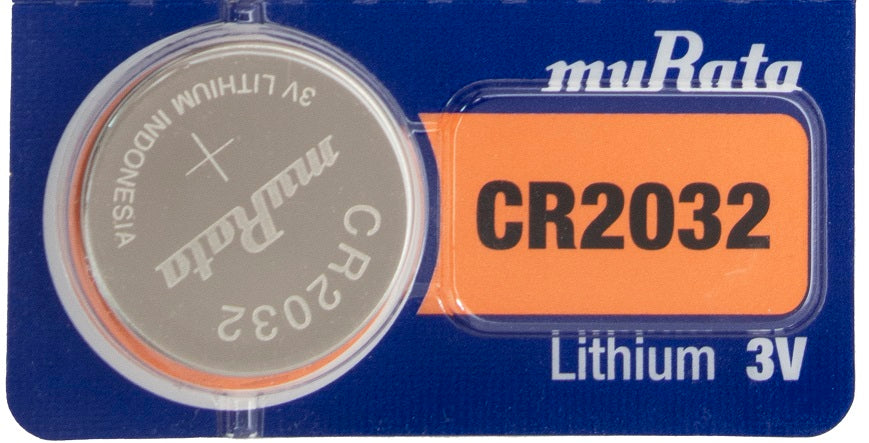 Murata (Replaces Sony) CR2032 220mAh 3V Lithium (LiMnO2) Coin Cell Watch Battery